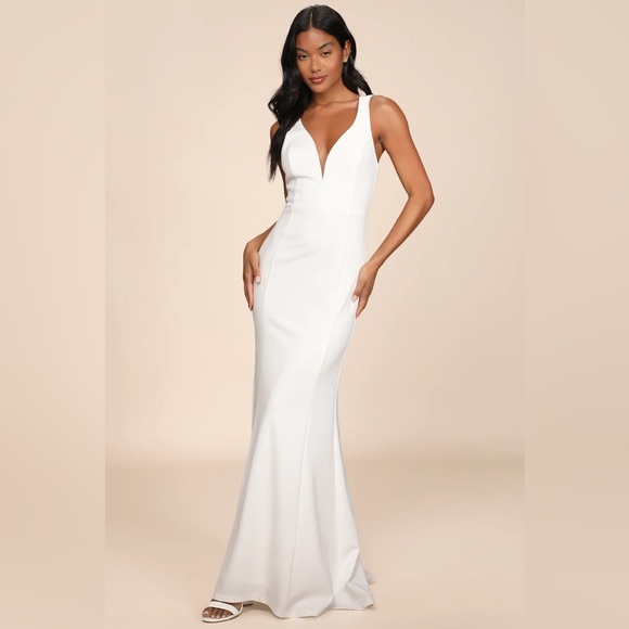 Lulus Dresses & Skirts - Lulus - Forever Crush White Mermaid Maxi Dress (S/XS)